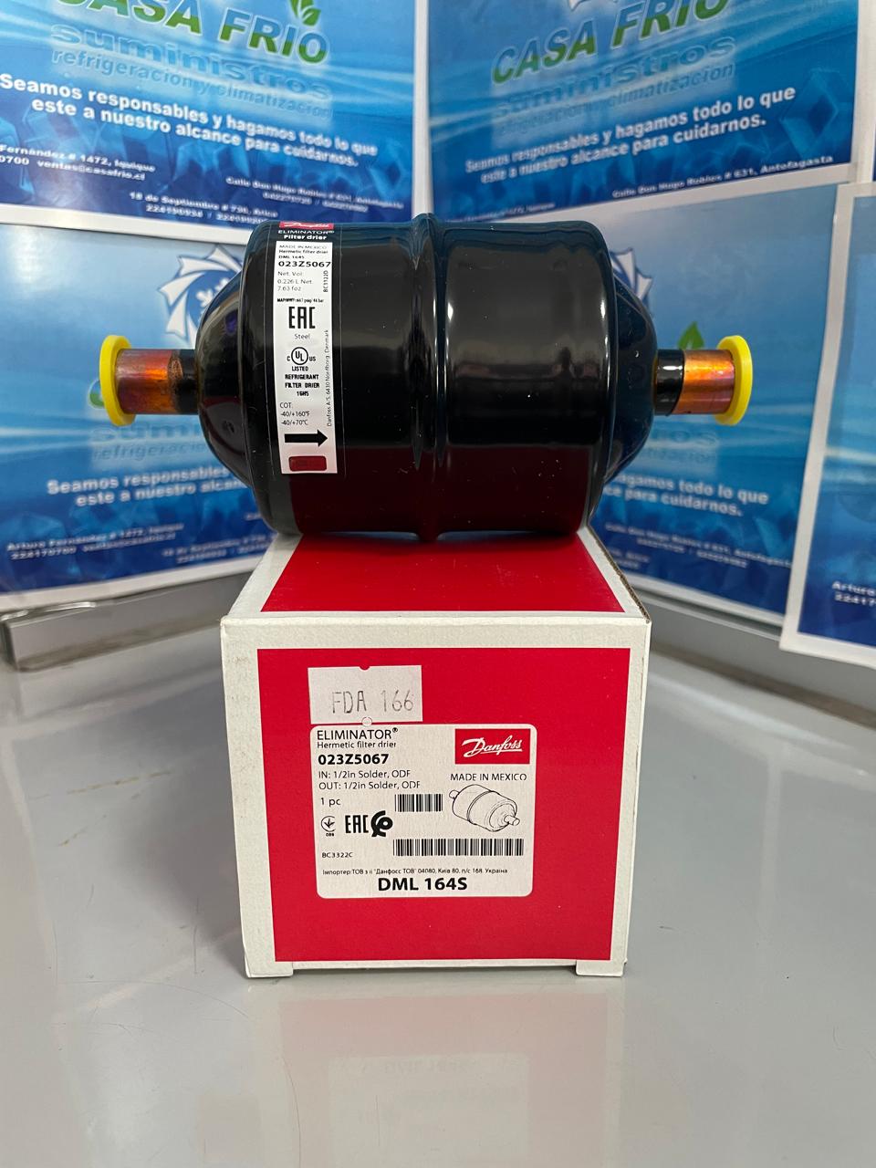 FILTRO SECADOR UNIDIRECCIONAL DANFOSS (1/2″) SOLDER