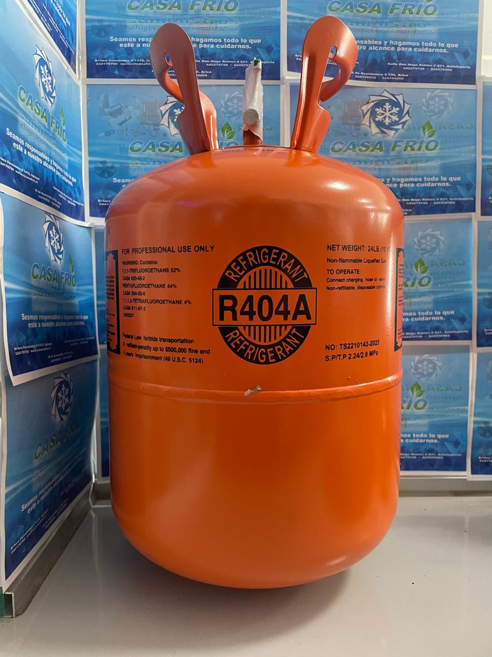 Gas Refrigerante R-404 (10.9KG)