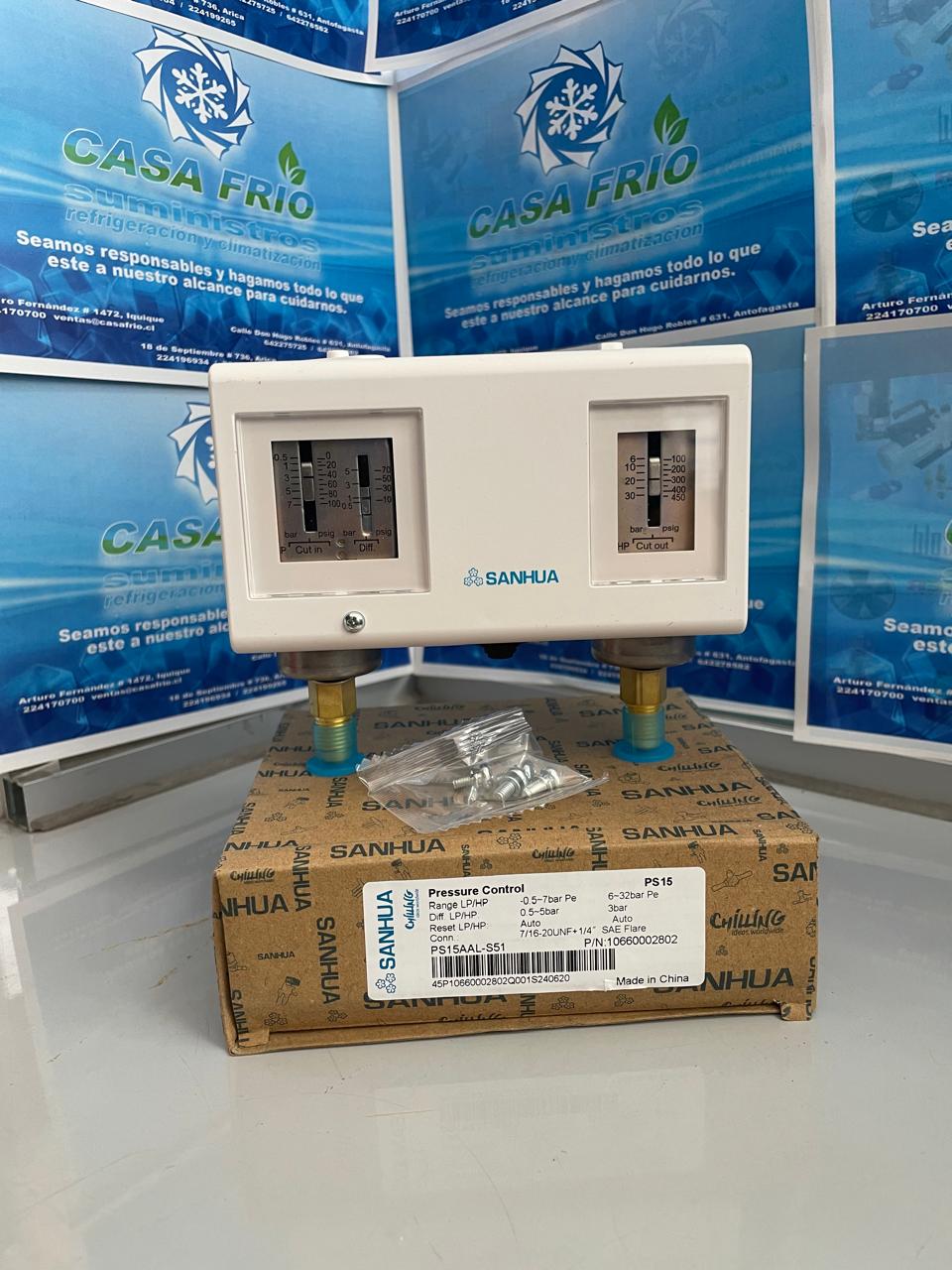 Presostato Automático de alta y baja Sanhua