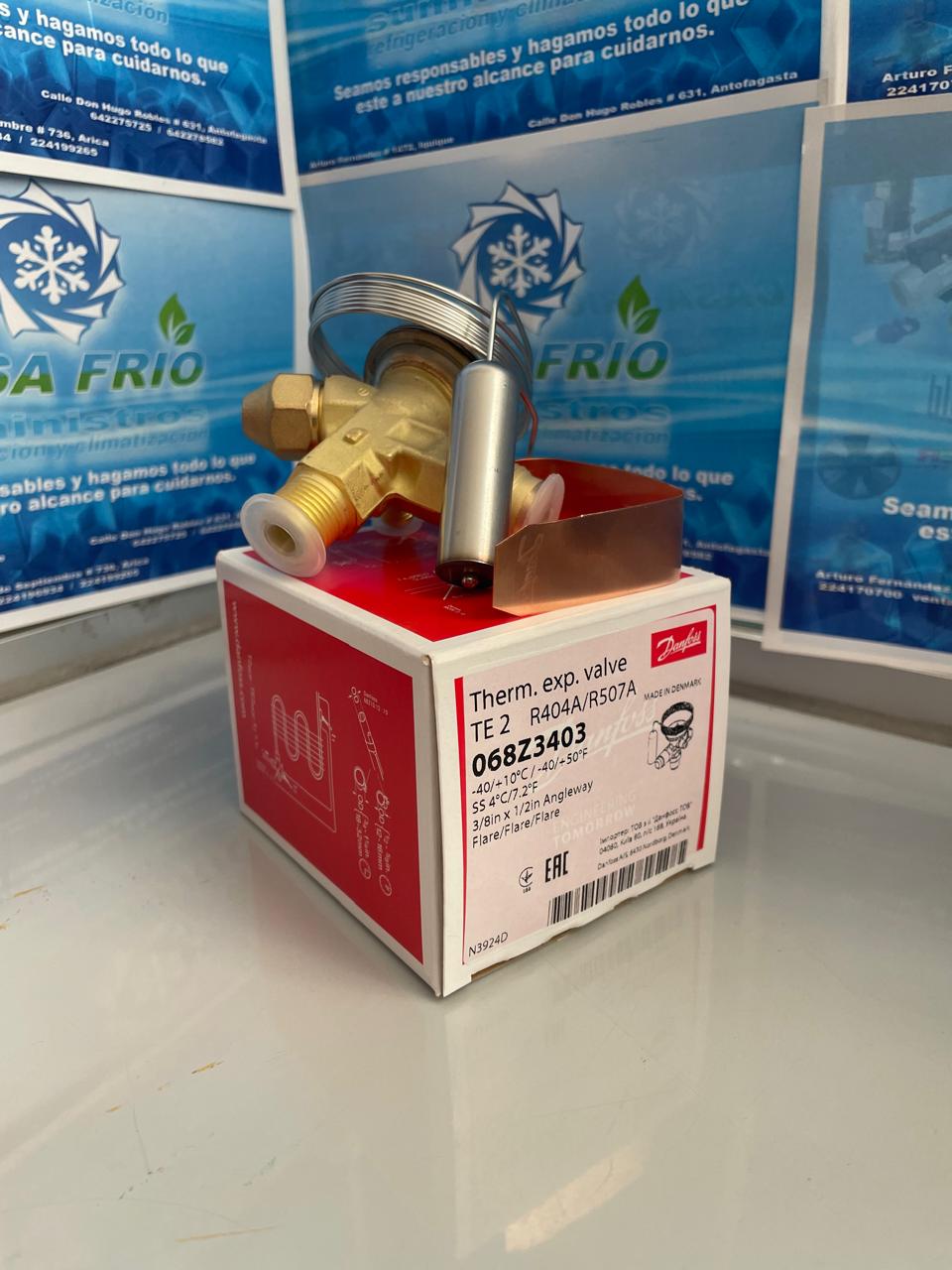 Válvula de Expansión Danfoss (R-404A y R-507) Eq. Externo
