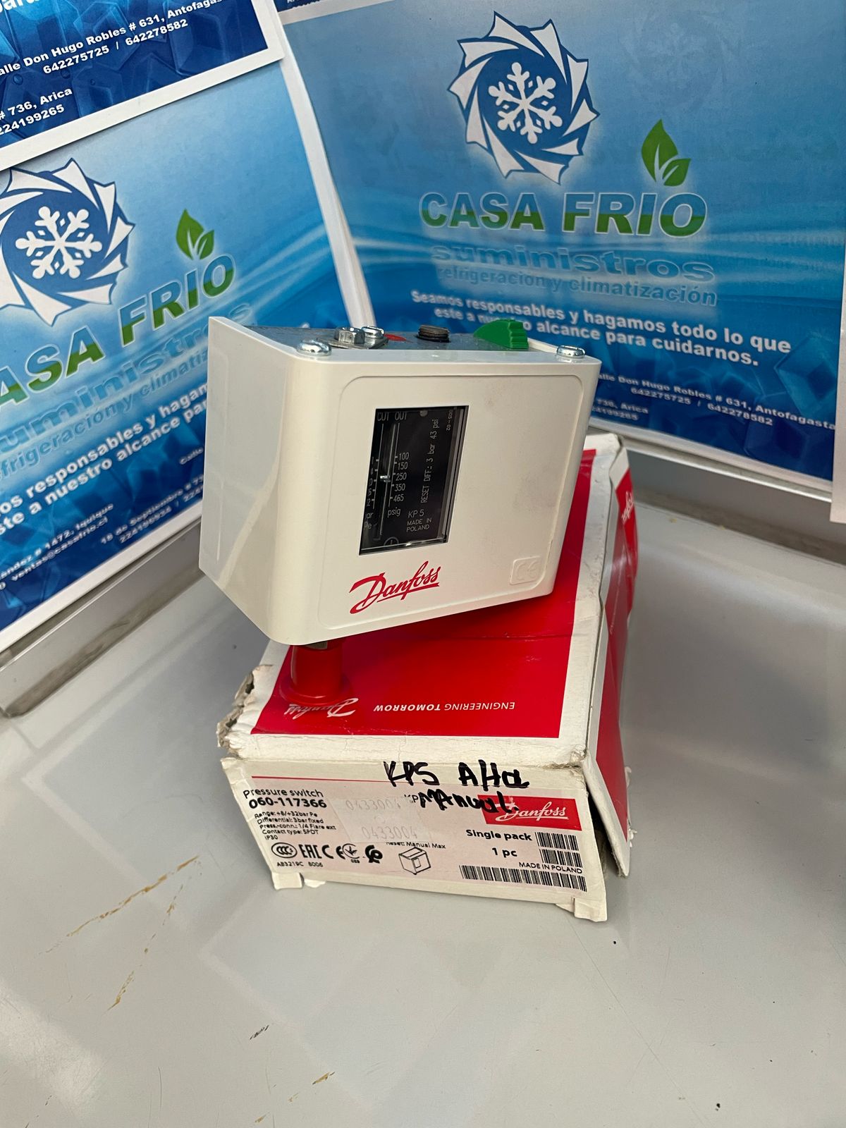 Presostato Manual de alta Danfoss