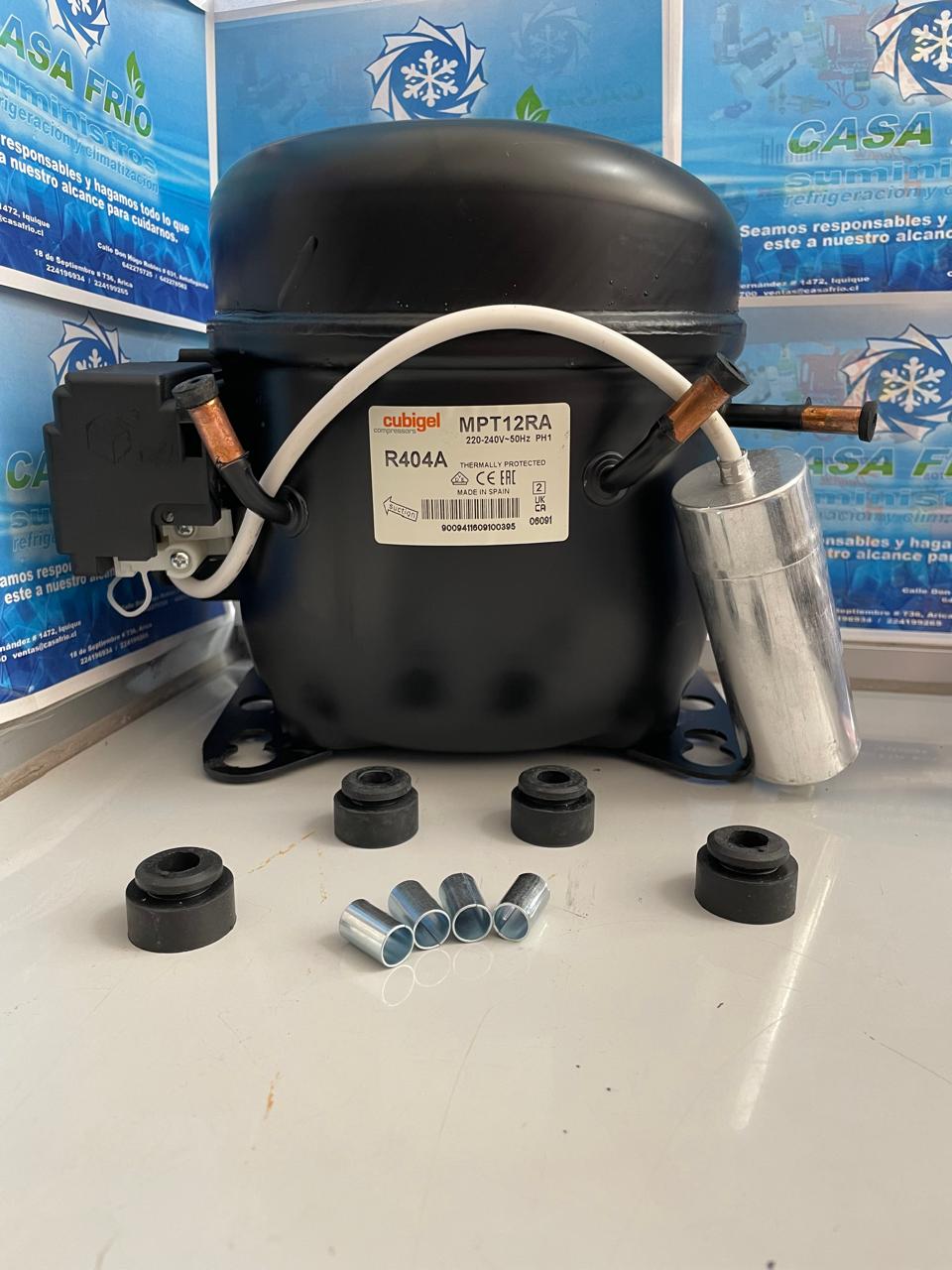 COMPRESOR CUBIGEL MPT12RA R-404 MT