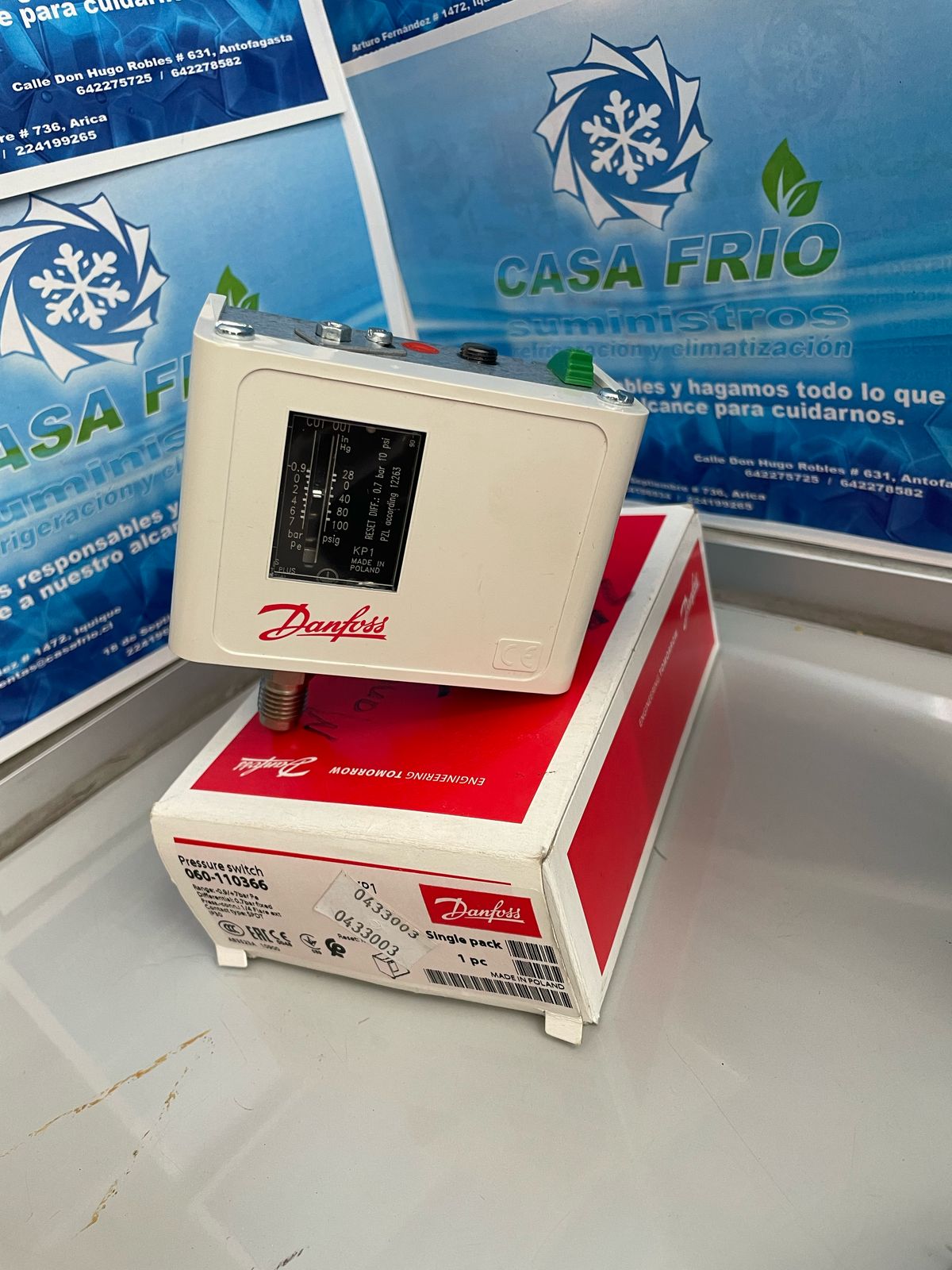 Presostato Manual de baja Danfoss