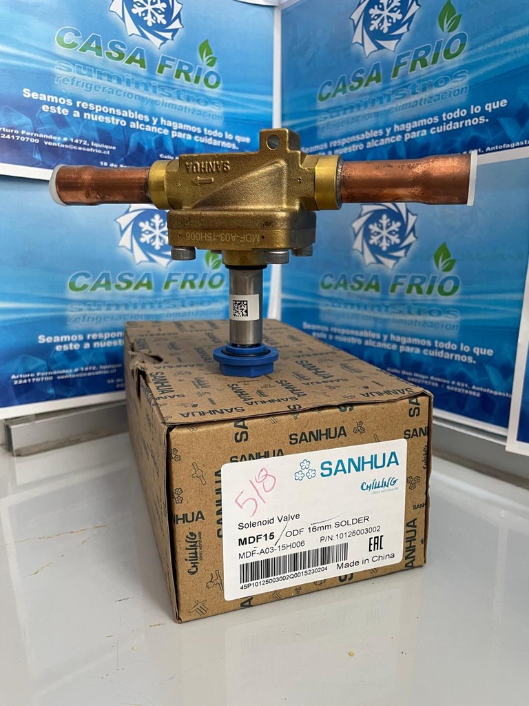 Válvula Solenoide Sanhua (ODR) (5/8″)