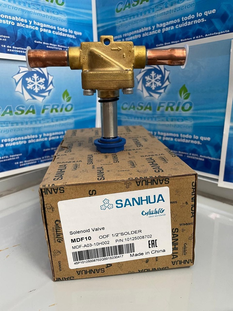 Válvula Solenoide Sanhua (ODF) (1/2″)
