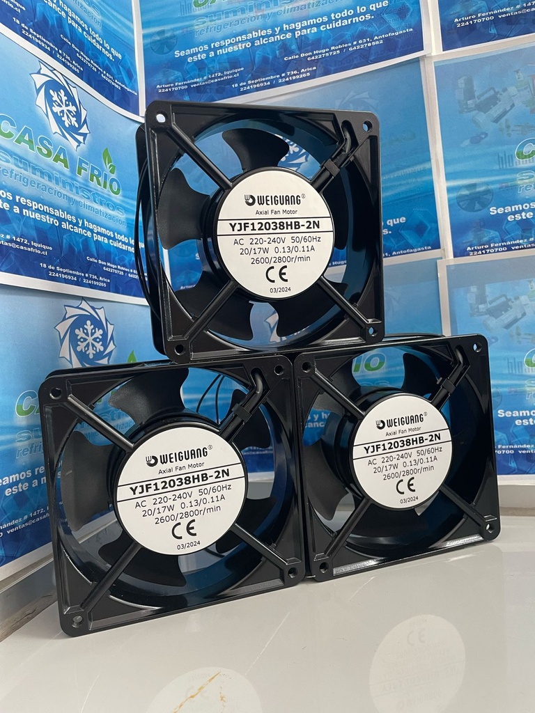 Ventilador Cúbico Compacto (120x120x38) 220V