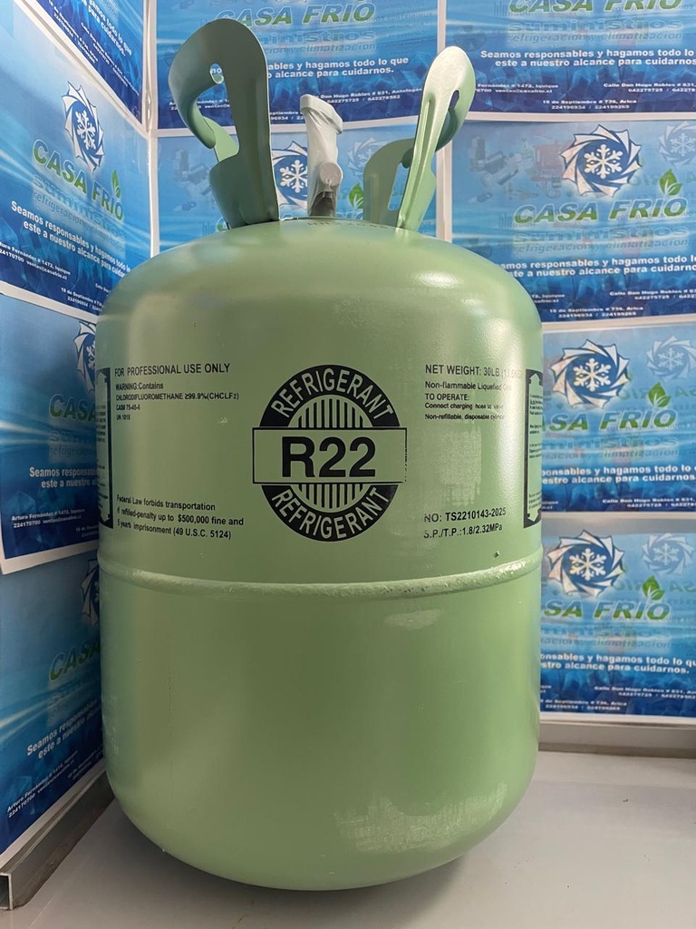 Gas Refrigerante R-22 (13.6KG)