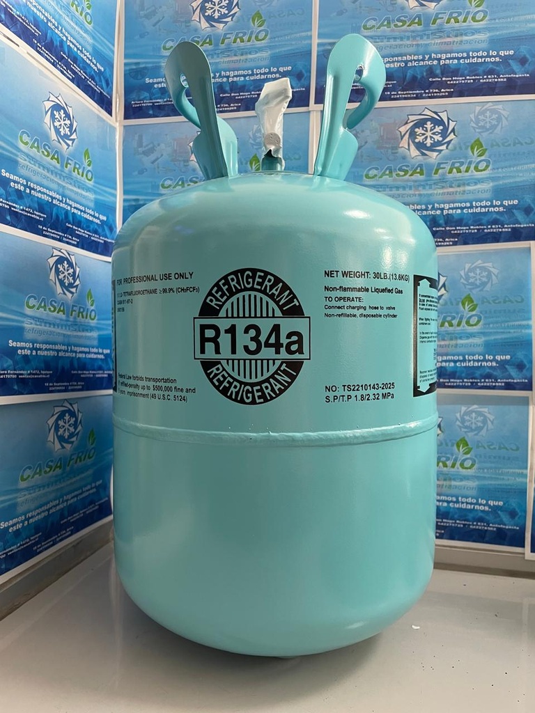 Gas Refrigerante R-134A 13.6KG