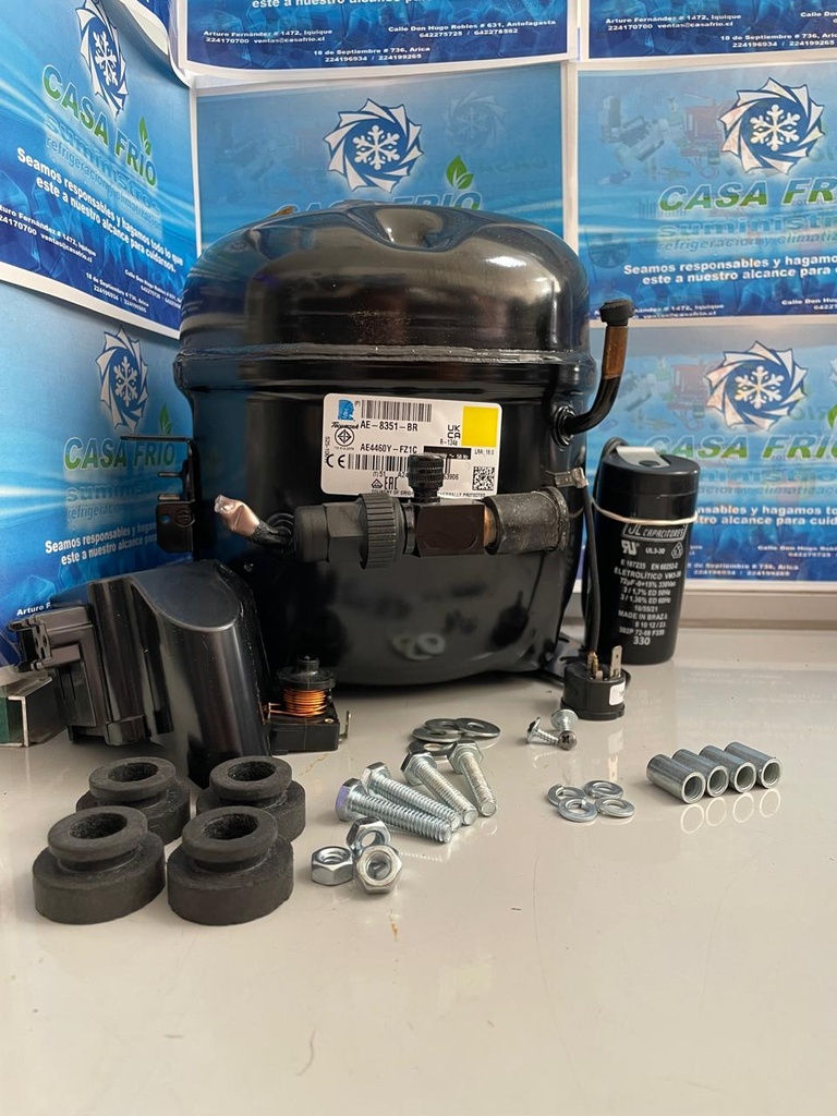 COMPRESOR TECUMSEH AE4460Y-FZ1C 3/8HP R-134 220V