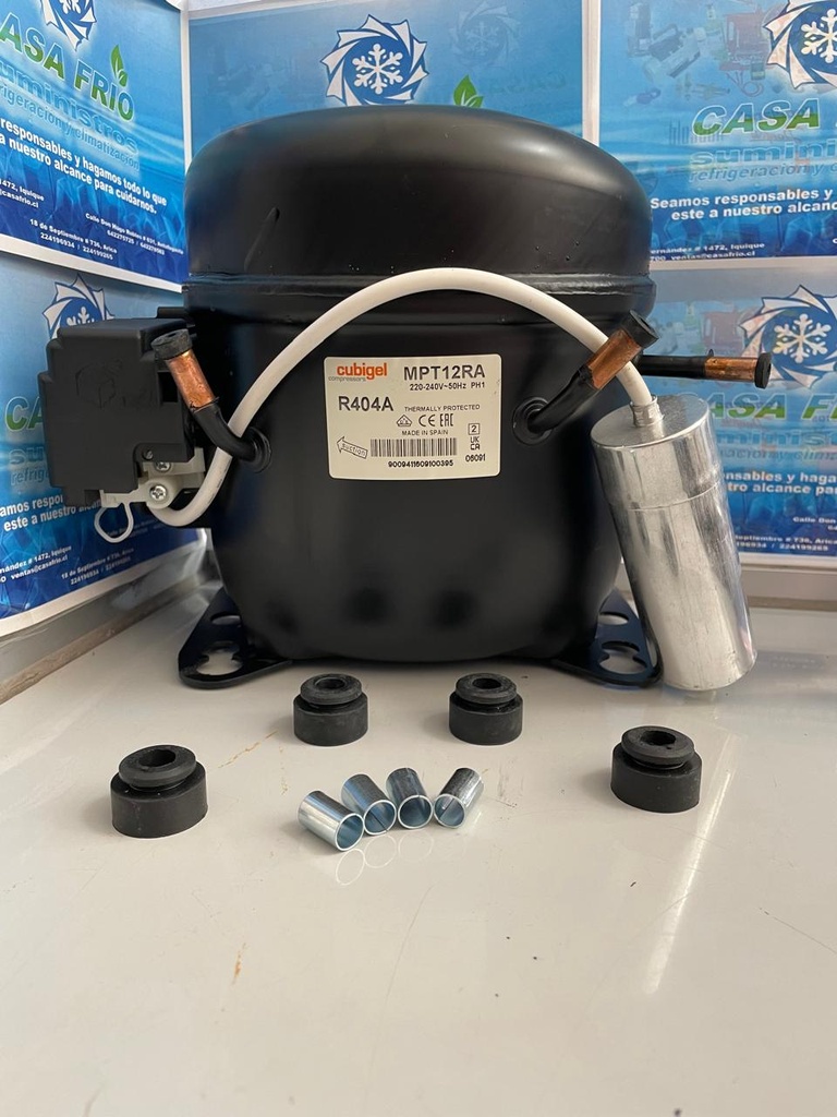 COMPRESOR CUBIGEL MPT12RA R-404 MT