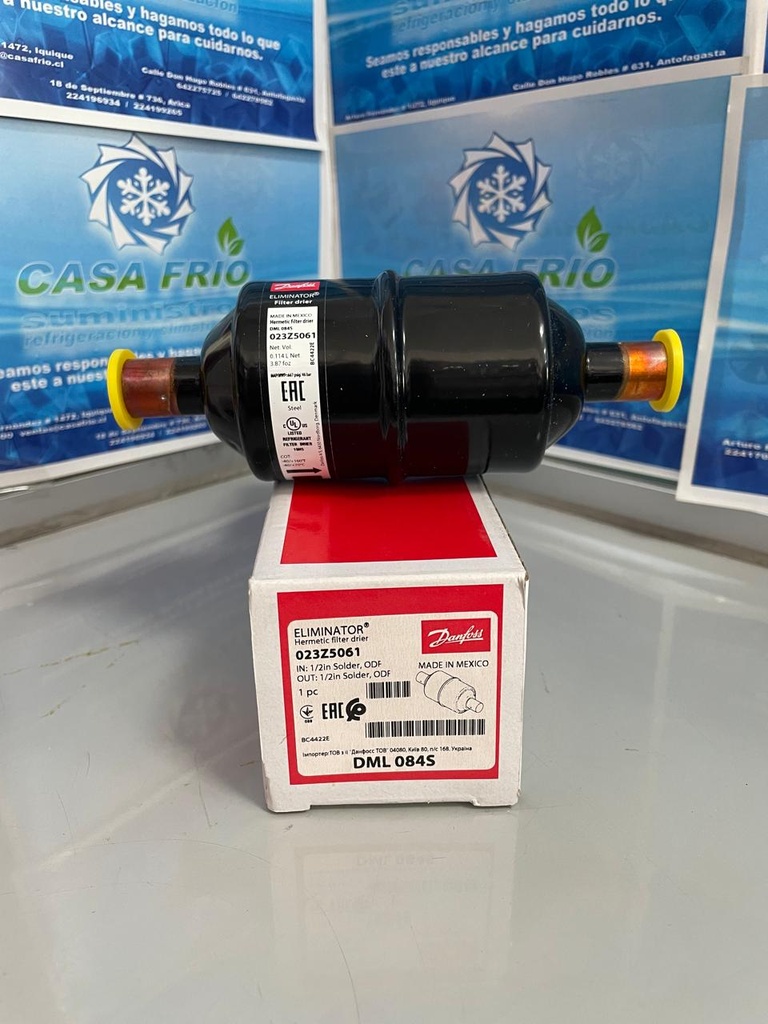 FILTRO SECADOR UNIDIRECCIONAL DANFOSS (1/2″) SOLDER