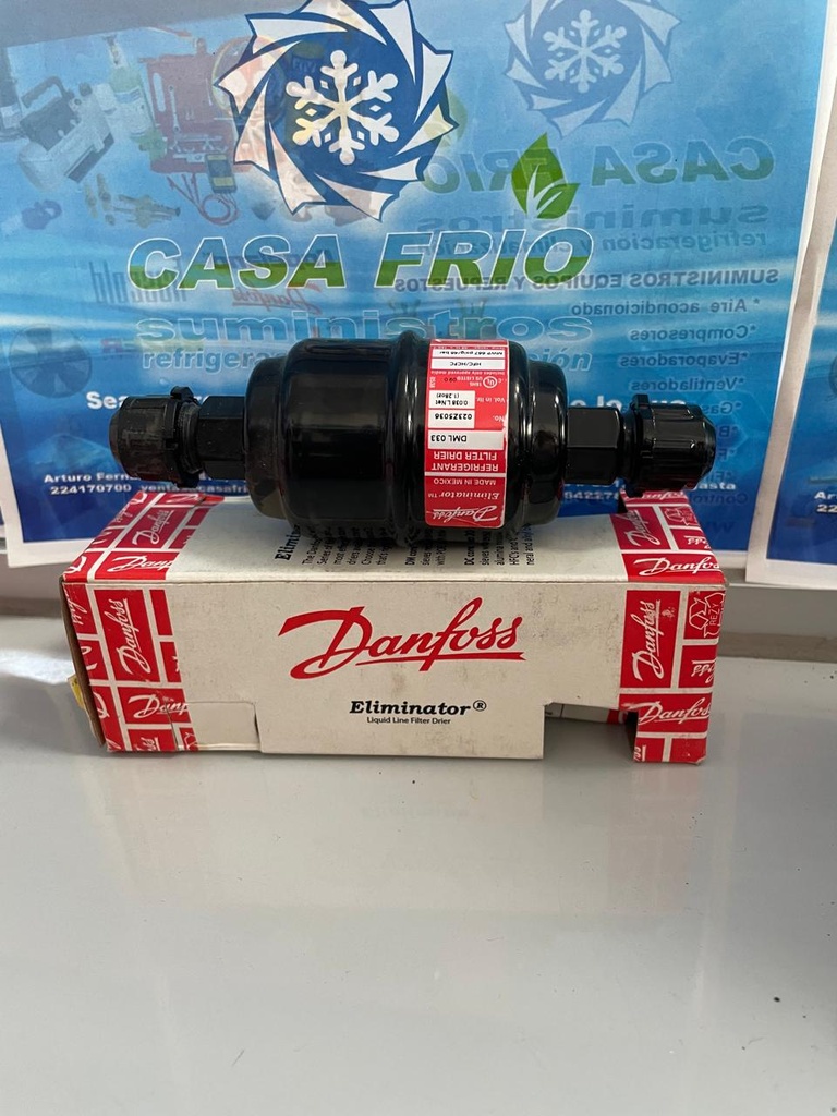 FILTRO SECADOR UNIDIRECCIONAL DANFOSS (3/8″) FLARE