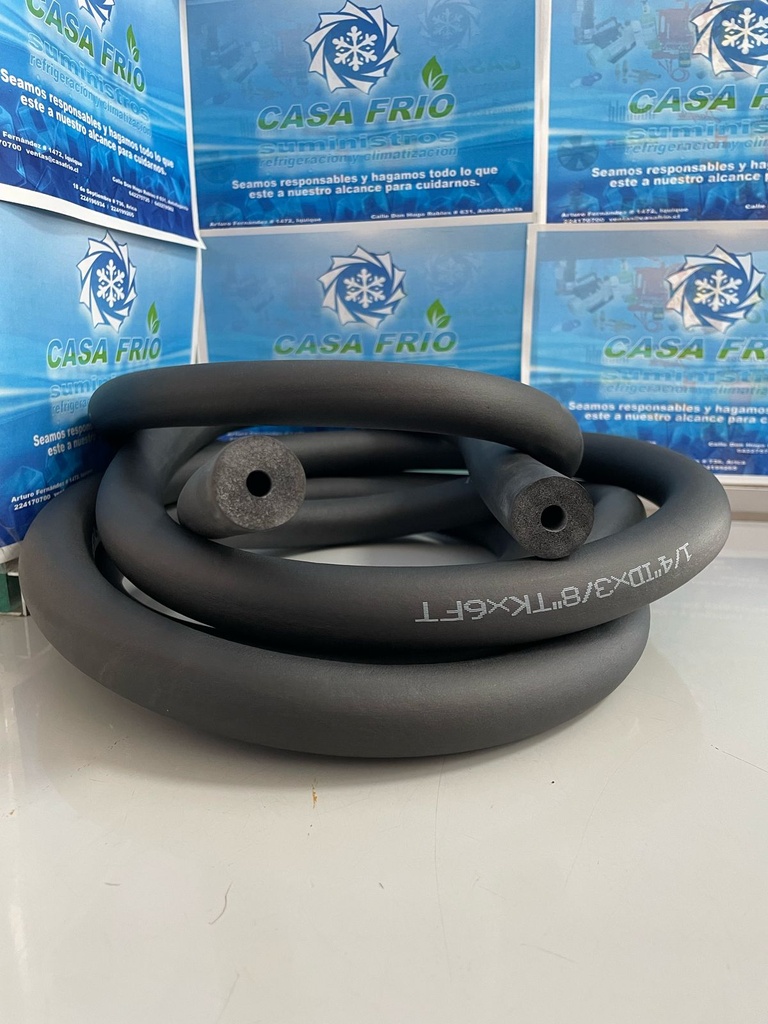 AISLACIÓN TÉRMICA PARA TUBERÍAS 1/4″ 2MT.