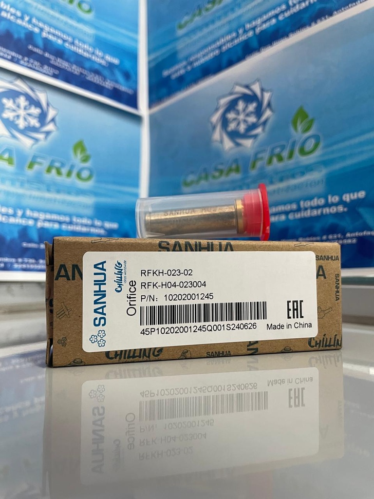 Orificios para válvula de expansión termostática SANHUA N°02